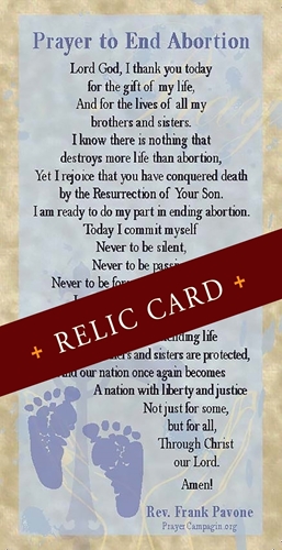 Picture of Saint Teresa Relic Card